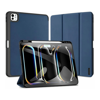 Чехол книжка для iPad Pro 13" M4 Dux Ducis Domo Series Blue, синий