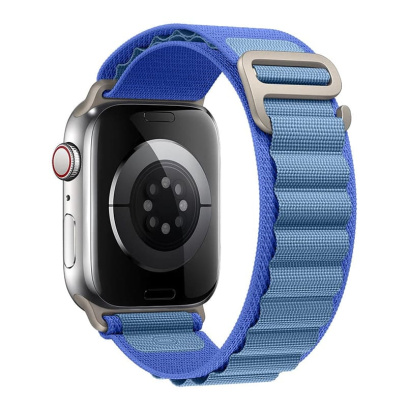 Ремешок для Apple Watch 38/40/41 mm Mutural Watch Band Alpine Loopback series Blue, синий