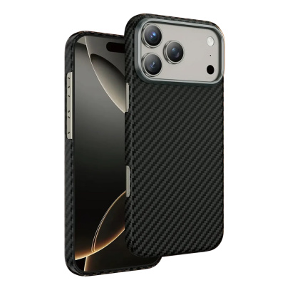 Чехол для iPhone 17 Pro Max с MagSafe KEEPHONE Kevlar Diago Чёрный