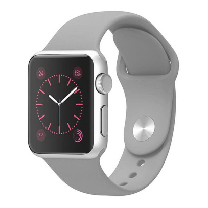 Ремешок для Apple Watch 38/40/41 mm Black grey, тёмно-серый