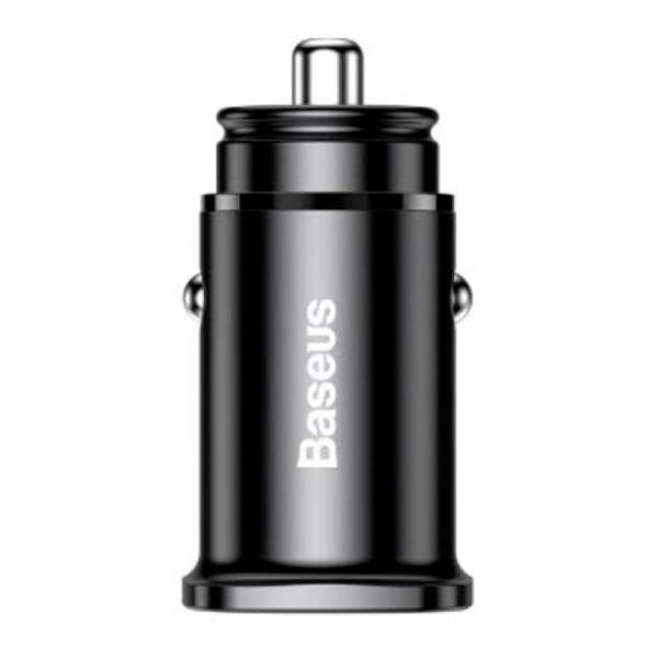 Автомобильное зарядное устройство Baseus Square Metal PPS Car Charger A+C 30W BS-C15C (CCALL-AS01) Черный
