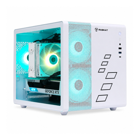 Игровой ПК Raskat Strike 520 (Strike520211458), AMD Ryzen 5 7500F, NVIDIA RTX 5060 8Gb, 32Gb DDR5, 1Tb SSD, Белый