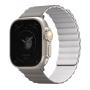 Ремешок для Apple Watch 49/45/44/42 mm UNIQ Revix Reversible Magnetic (49MM-REVAGRYDWHT) Белый/Серый