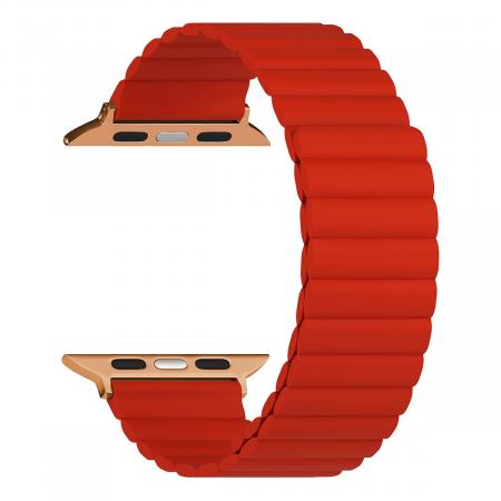 Ремешок для Apple Watch 38/40/41 mm Mutural Watch Band Red, красный