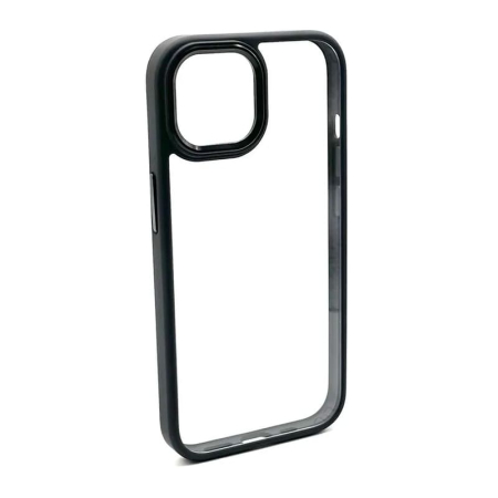 Чехол Perfect Case для Apple iPhone 15 Pro Прозрачный Черный