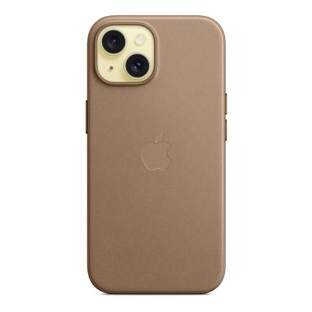 Чехол FineWoven Case для Apple iPhone 15 с MagSafe Taupe, бежевый