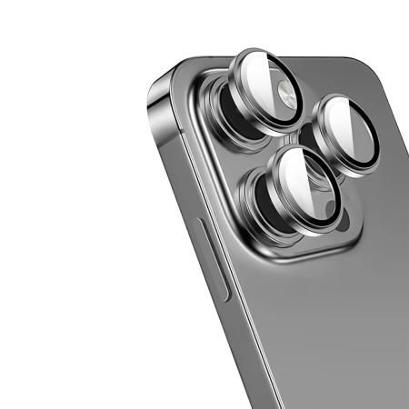 Защитное стекло для камеры iPhone 15 Pro/15 Pro Max SUPGLASS Anti Glare Camera lens glass (XC-31) Чёрный