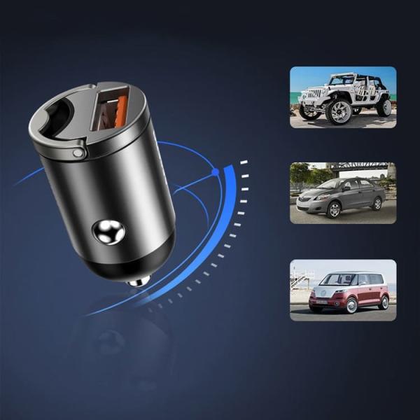 Автомобильная зарядка в прикуриватель быстрая Baseus Tiny Star Mini Quick Charge 30W VCHXXU QC 3.0 (VCHX-A0G) Черный
