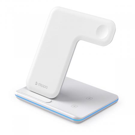Зарядная станция Deppa 3в1 Charging Stand Neo 20W (24017) White, белый