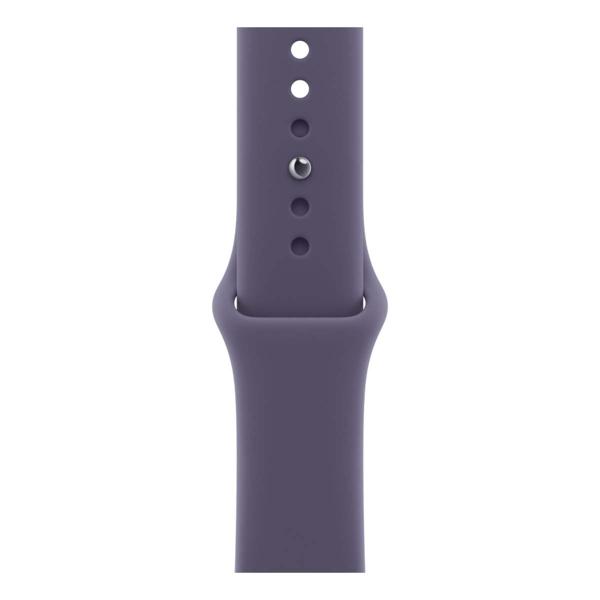 Apple Watch Series 11, 42 мм корпус из алюминия цвета «Silver», ремешок Sport Band размера M/L цвета «Purple Fog»